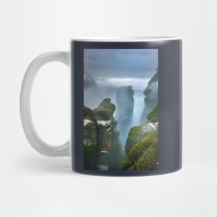 Winter in Meteora Mug